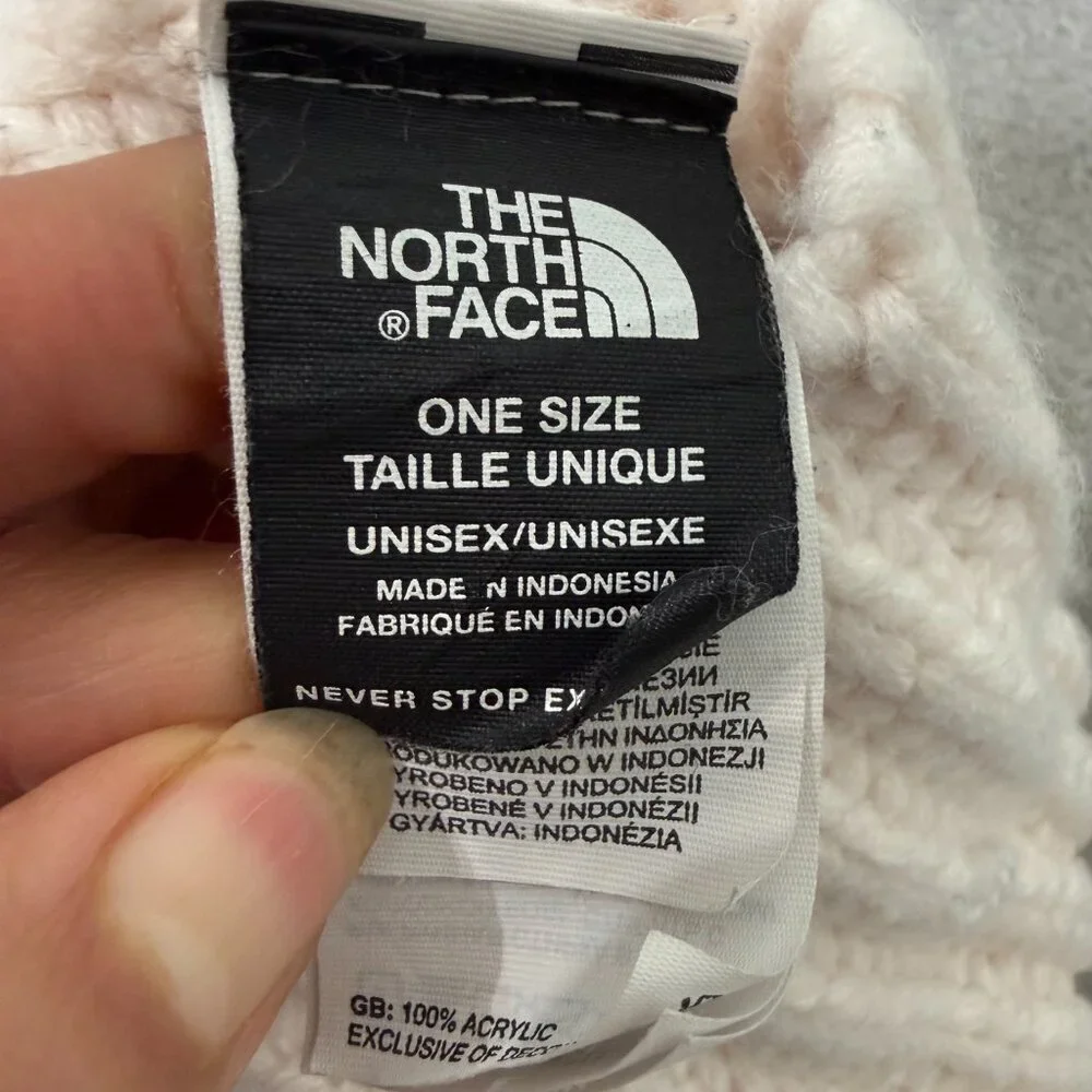 The North Face Chunky Rib Beanie Gardenia White Cream Knit Hat